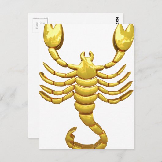 Carte Postale Golden Scorpio (Devant / Derrière)
