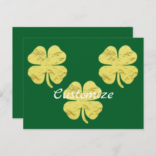 Carte Postale Golden Shamrocks Thunder_Cove (Devant / Derrière)