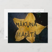 Carte Postale Golden Star Hakuna Matata (Devant / Derrière)