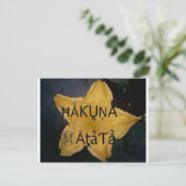 Carte Postale Golden Star Hakuna Matata (Debout devant)