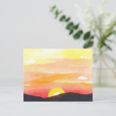 Carte Postale Golden Sunset Horizon Scenic Postcard (Debout devant)