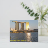 Carte Postale Golden Sunset Marina Bay Sands, Singapour (Debout devant)