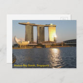 Carte Postale Golden Sunset Marina Bay Sands, Singapour (Devant / Derrière)