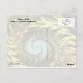 Carte Postale Golden Swirls (Dos)