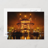 CARTE POSTALE GOLDEN TEMPLE AMRISTAR (Devant / Derrière)