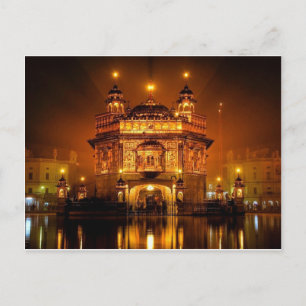 CARTE POSTALE GOLDEN TEMPLE AMRISTAR