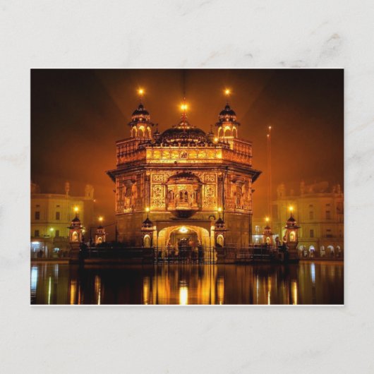 CARTE POSTALE GOLDEN TEMPLE AMRISTAR (Devant)
