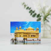 CARTE POSTALE GOLDEN TEMPLE BLUE SKY ARRIÈRE - PLAN AMRITSAR (Debout devant)