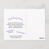 Carte postale Golden Tree Family Reunion (Dos)