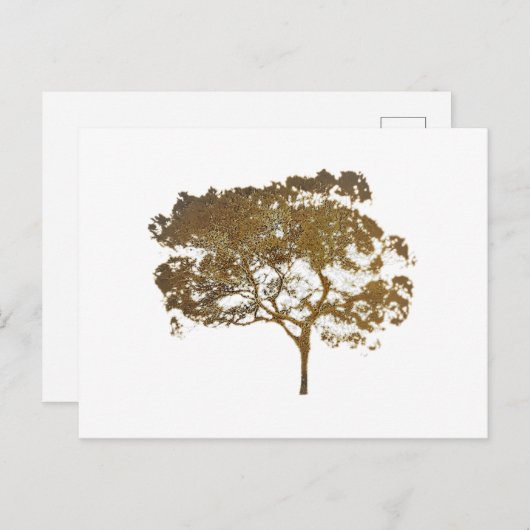 carte postale GOLDEN TREE STYLE DESIGN (Devant / Derrière)