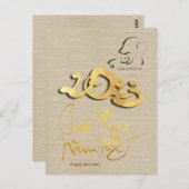 Carte Postale Golden Vietnamese Chat Année 2023 HPostC (Devant / Derrière)