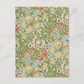 Carte Postale Golden White Lily Floral William Morris (Devant)