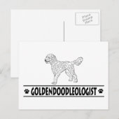 Carte Postale Goldendoodle (Devant / Derrière)