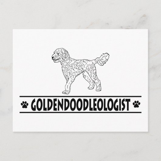 Carte Postale Goldendoodle (Devant)