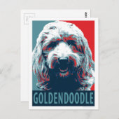 Carte Postale GOLDENDOODLE par Hope Dogs (Devant / Derrière)