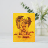 Carte Postale Golem Gargoyle (Debout devant)
