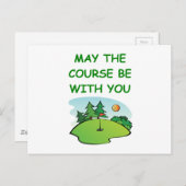 Carte Postale golf (Devant / Derrière)