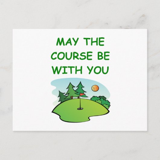 Carte Postale golf (Devant)