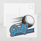 Carte Postale Golf (Devant / Derrière)