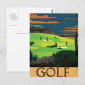 Carte Postale Golf (Devant / Derrière)