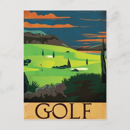 Carte Postale Golf (Devant)