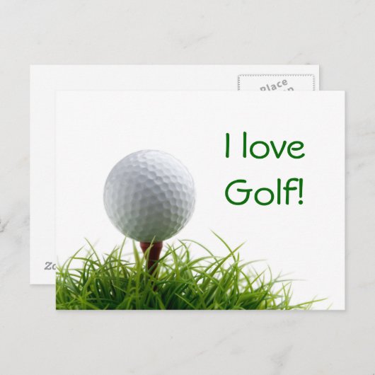 Carte Postale Golf (Devant / Derrière)