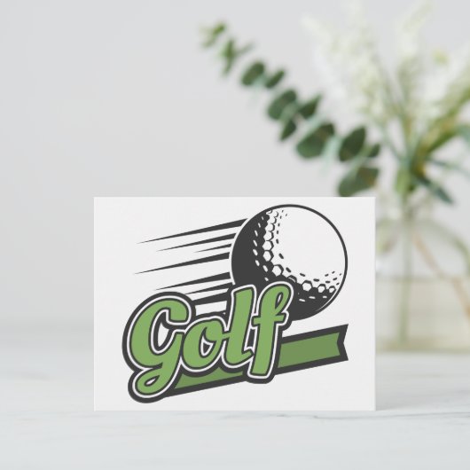 Carte Postale Golf (Debout devant)