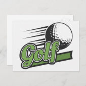 Carte Postale Golf (Devant / Derrière)