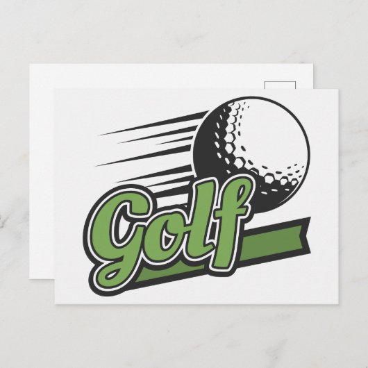 Carte Postale Golf (Devant / Derrière)