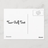 Carte Postale golf (Dos)