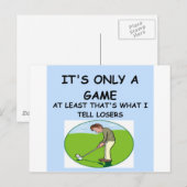 Carte Postale golf (Devant / Derrière)