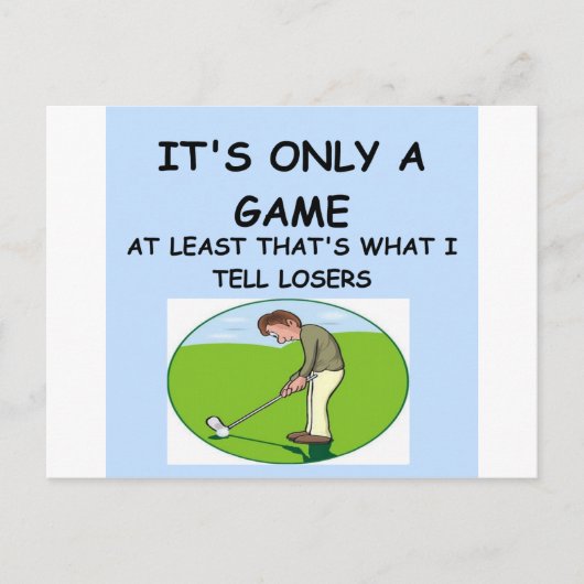 Carte Postale golf (Devant)