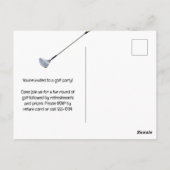 Carte Postale Golf 3e anniversaire save the date pour petit garç (Dos)