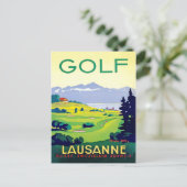 Carte Postale Golf à Lousanne, Suisse (Debout devant)