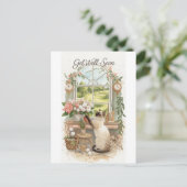 Carte Postale Golf Allez-y bientôt avec l'arrière - plan de golf (Debout devant)