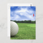 Carte Postale Golf Ball 4 (Devant / Derrière)