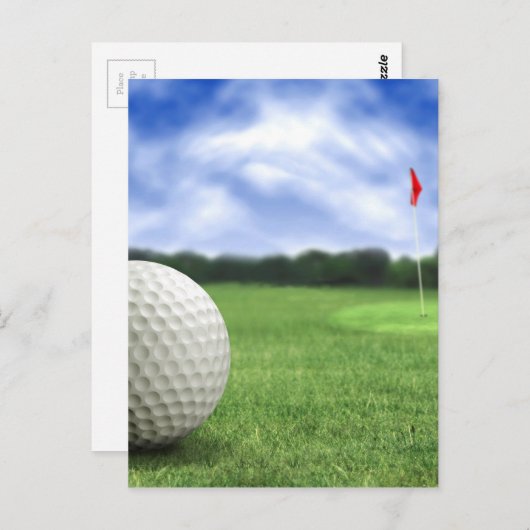 Carte Postale Golf Ball 4 (Devant / Derrière)