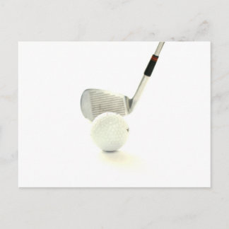 Carte postale Golf Ball and Club