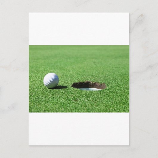 Carte Postale Golf Ball and Hole (Devant)