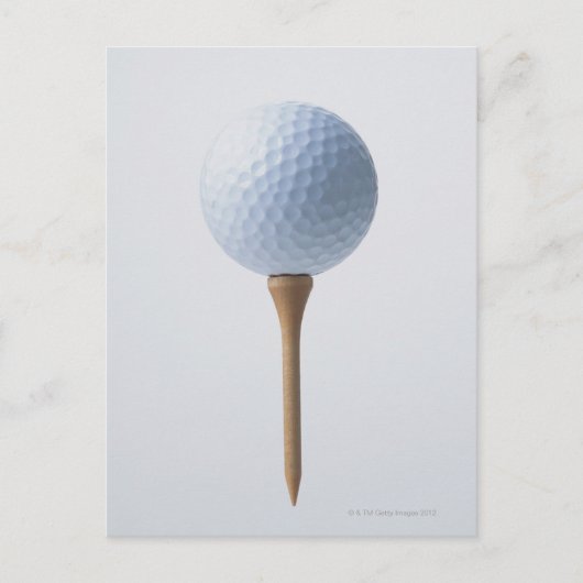 Carte Postale Golf Ball et Tee (Devant)
