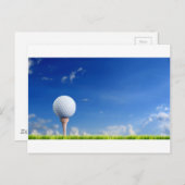 Carte Postale Golf Ball Sky (Devant / Derrière)