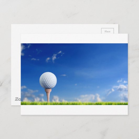 Carte Postale Golf Ball Sky (Devant / Derrière)