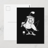 Carte Postale Golf Birdie Drôle d'oiseau Humour animal Golf (Devant / Derrière)