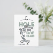 Carte Postale Golf BUNNY™ - Trou en un club (Debout devant)
