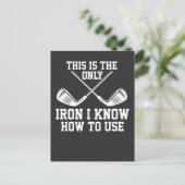 Carte Postale Golf - C'est le seul fer (Debout devant)