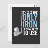 Carte Postale Golf - C'Est Le Seul Fer (Devant / Derrière)