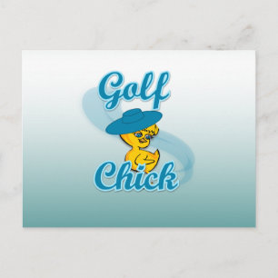 Carte Postale Golf Chick #3