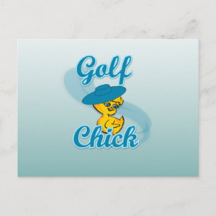 Carte Postale Golf Chick #3