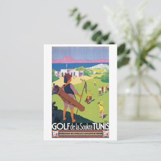 Carte Postale Golf de Soukra Tunis (Debout devant)