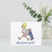 Carte Postale golf des vraies dames (Debout devant)
